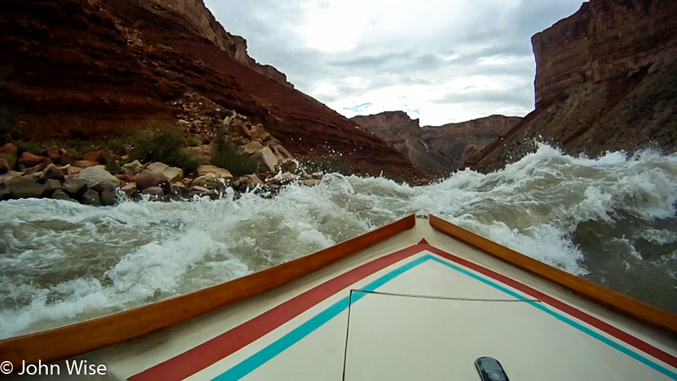 Soap Creek Rapid on the Colorado River in the Grand Canyon