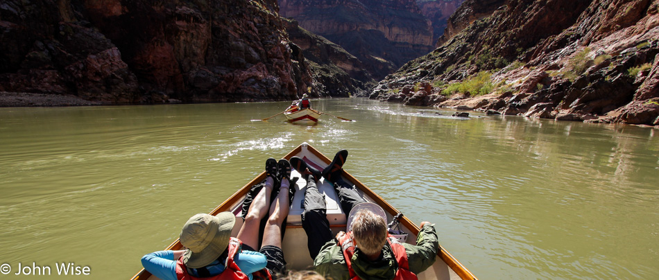 On the Colorado River in the Grand Canyon