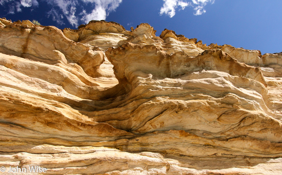 Rock formation next to the Colorado River in the Grand Canyon