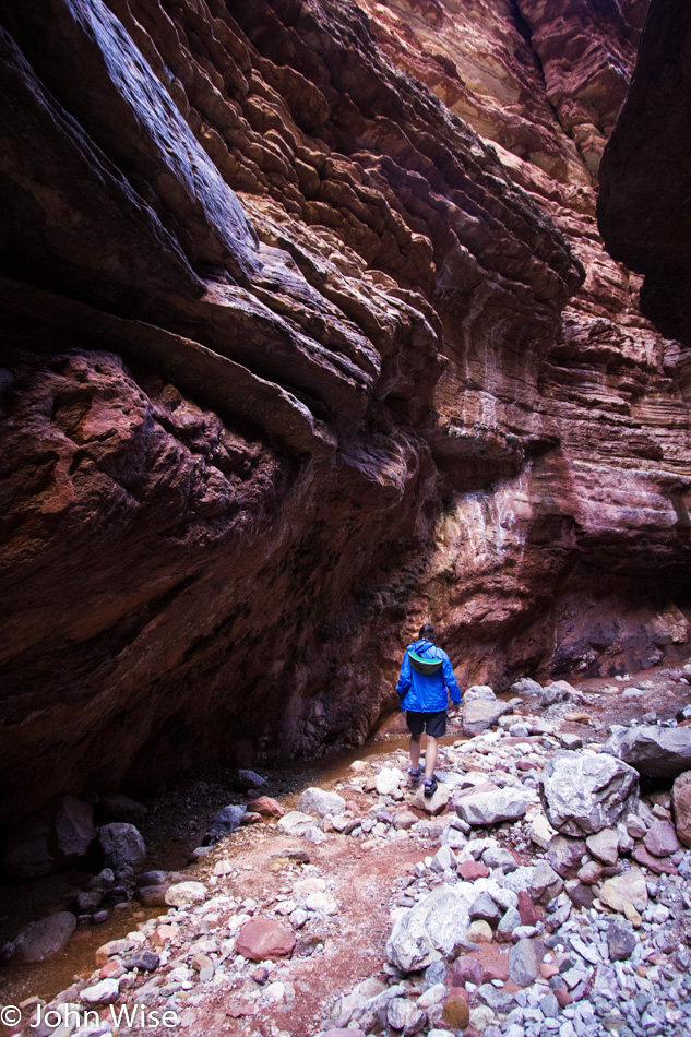 Caroline Wise at Black Tail Canyon in the Grand Canyon