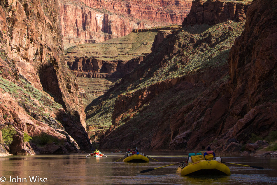 On the Colorado River in the Grand Canyon