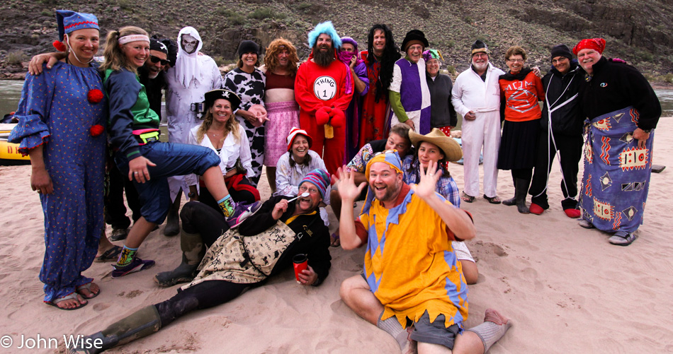 Halloween at Stone Creek Camp on the Colorado River in the Grand Canyon