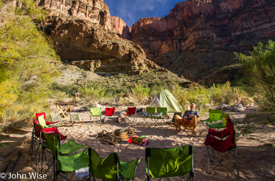 Below Red Slide Camp in the Grand Canyon