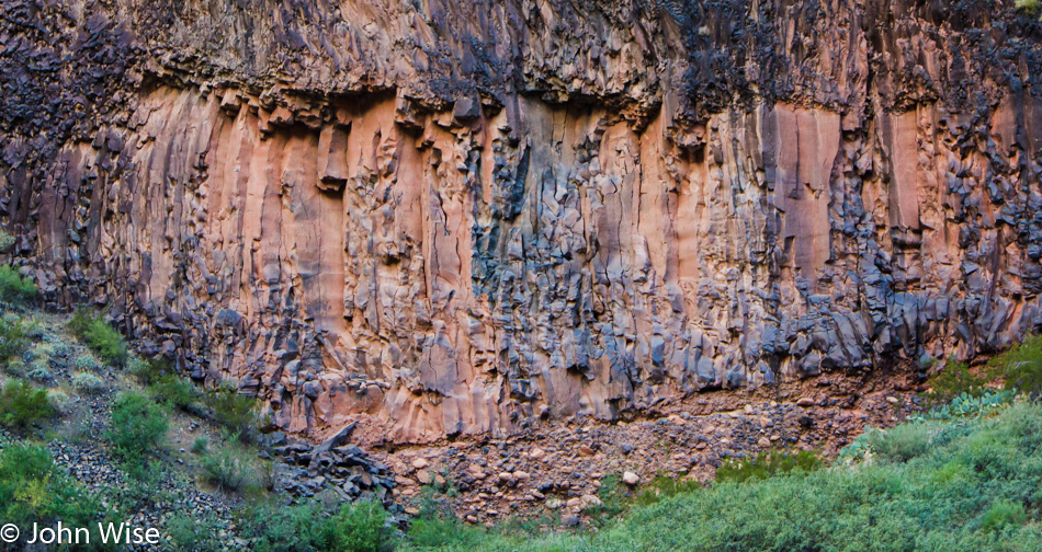 Columnar Basalt in the Grand Canyon