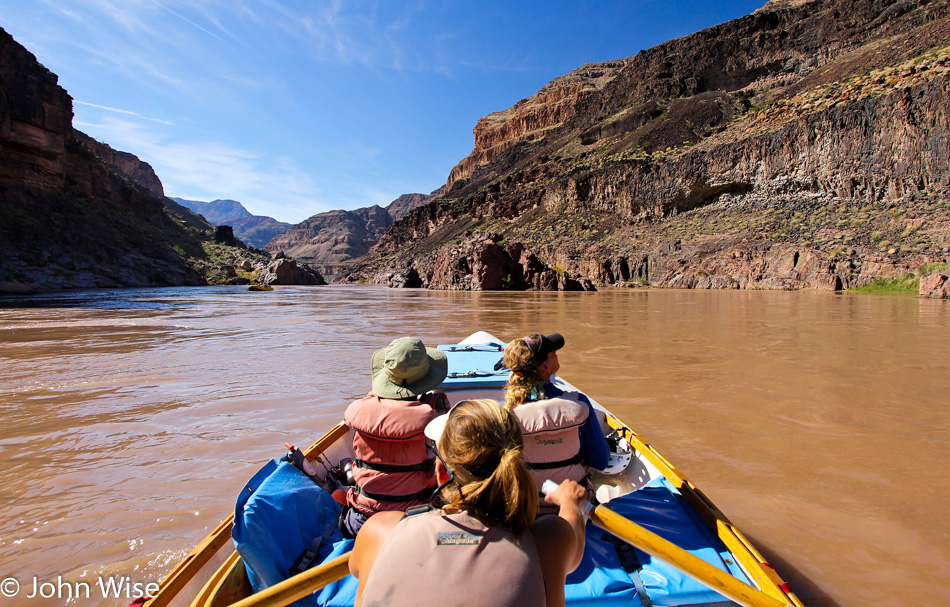 On the Colorado River in the Grand Canyon