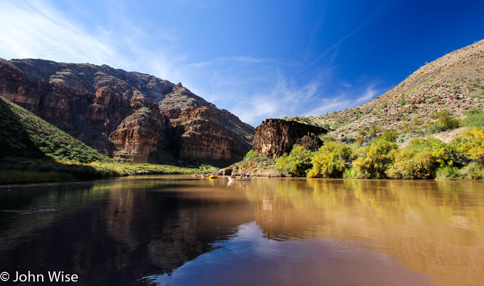 On the Colorado River in the Grand Canyon