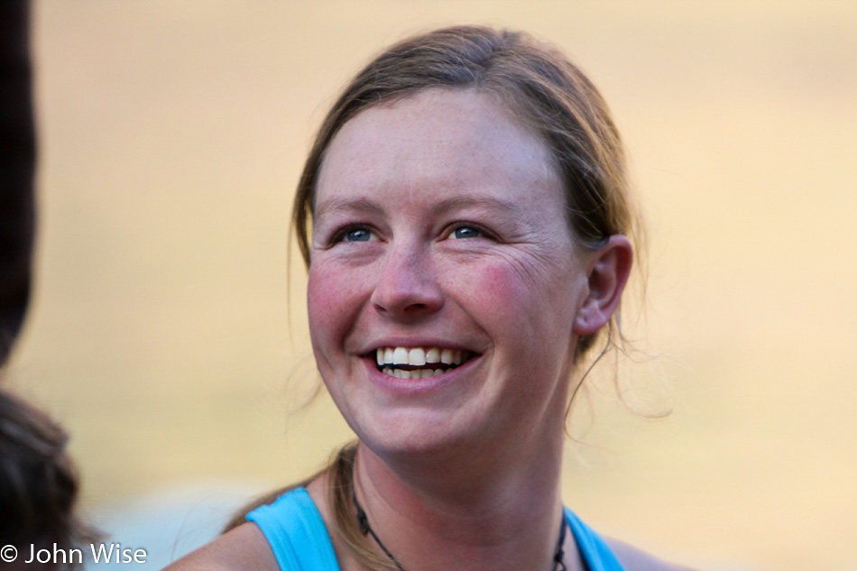 River Guide Ashley Brown on the Colorado River in the Grand Canyon 