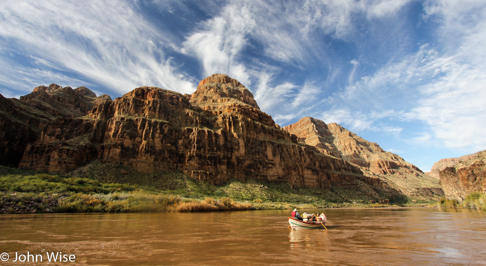 On the Colorado River in the Grand Canyon