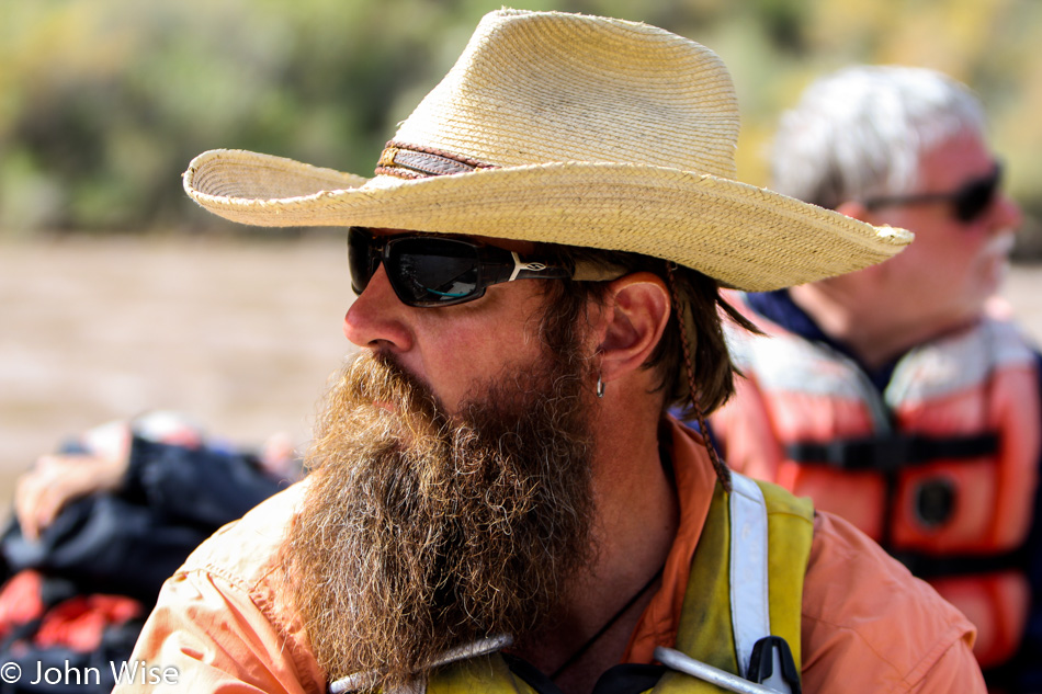 Boatman Stephen Winston Kenney in the Grand Canyon