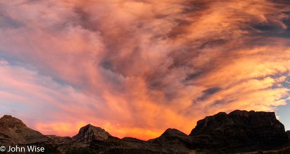 Sunset from Granite Park Camp in the Grand Canyon