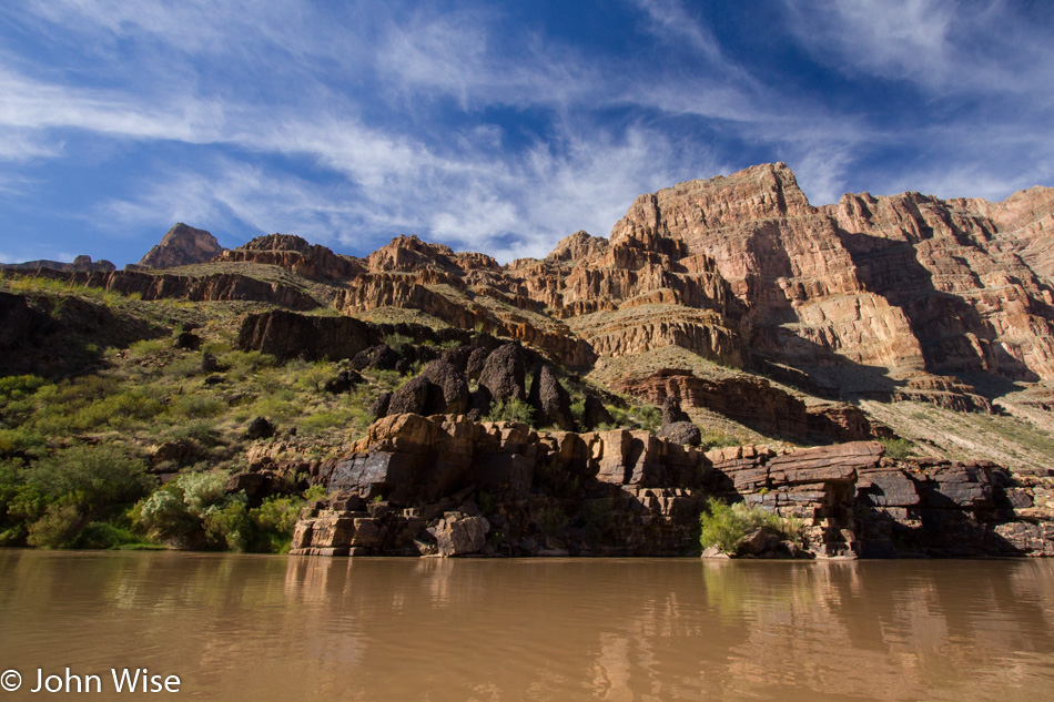 On the Colorado River in the Grand Canyon