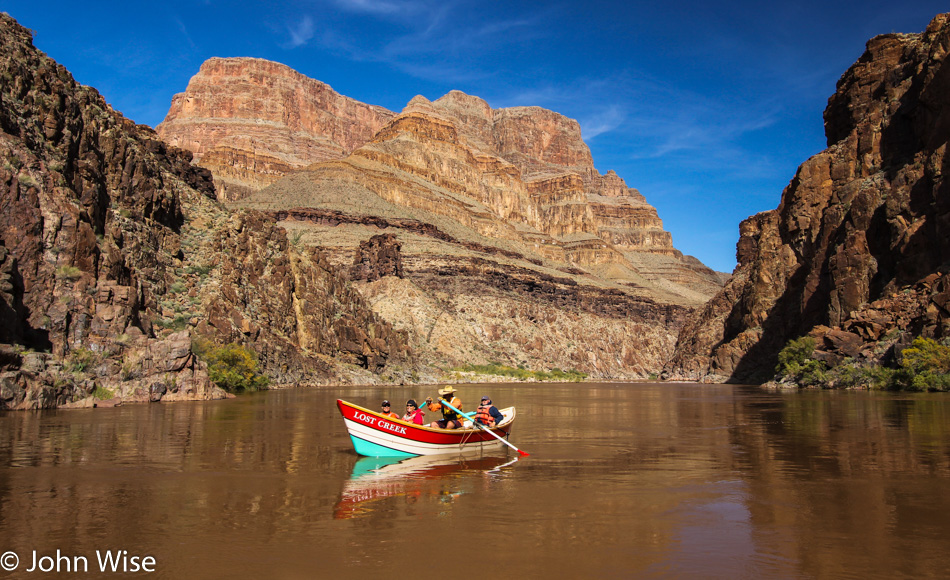 On the Colorado River in the Grand Canyon