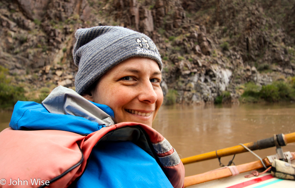 Caroline Wise on the Colorado River in the Grand Canyon