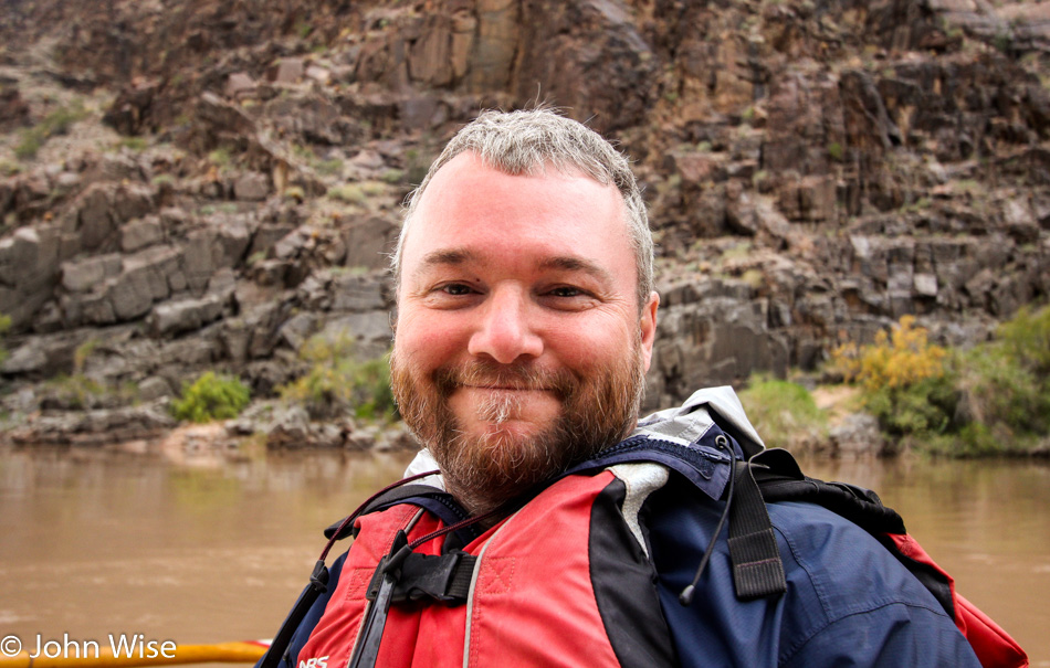 John Wise on the Colorado River in the Grand Canyon