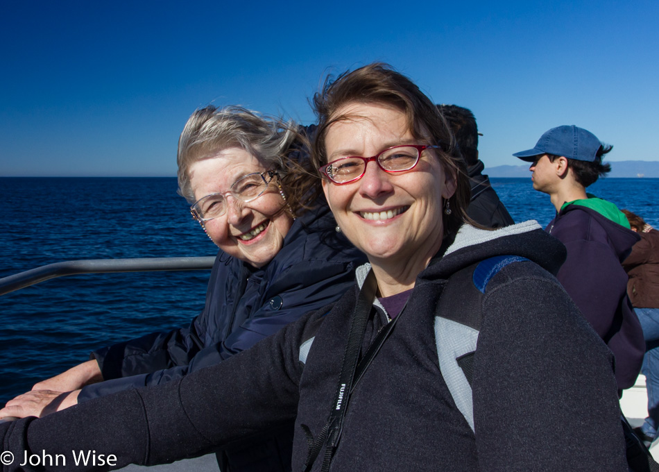 Jutta Engelhardt and Caroline Wise On the Pacific Ocean in Southern California