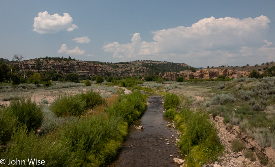 Gila River at Gila Cliff Dwellings National Monument in New Mexico