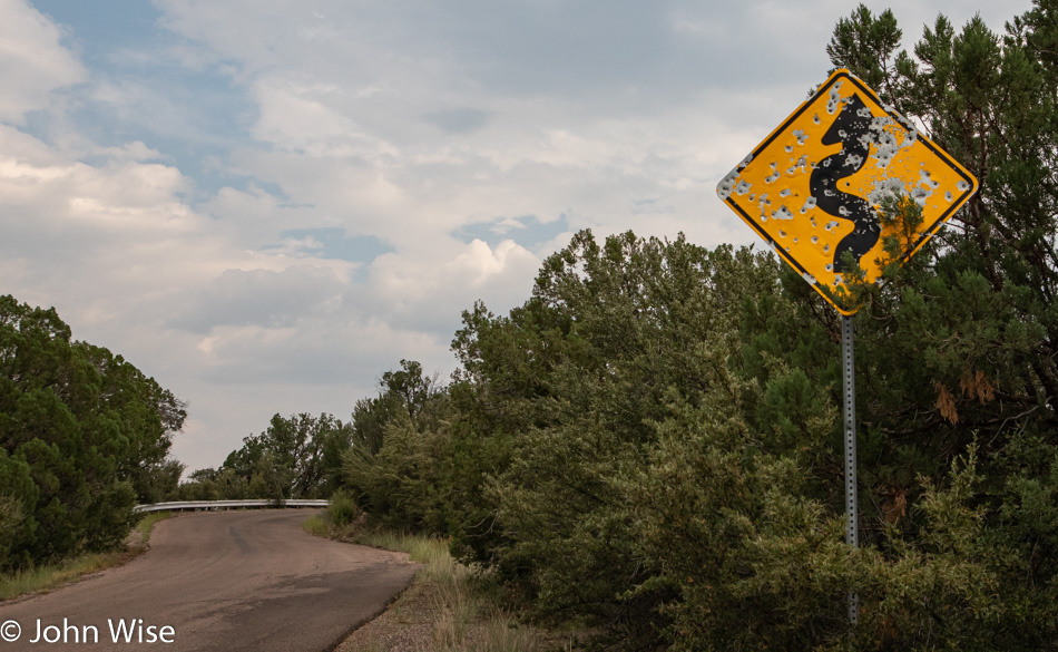 Driving south toward Silver City, New Mexico