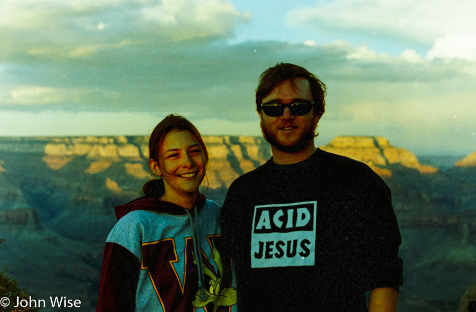 Caroline Wise and John Wise at the Grand Canyon National Park in Arizona