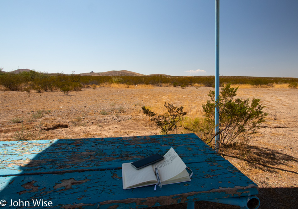 Writing in Lordsburg, New Mexico