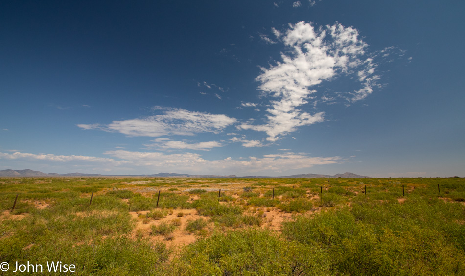 On the way to Redrock, New Mexico