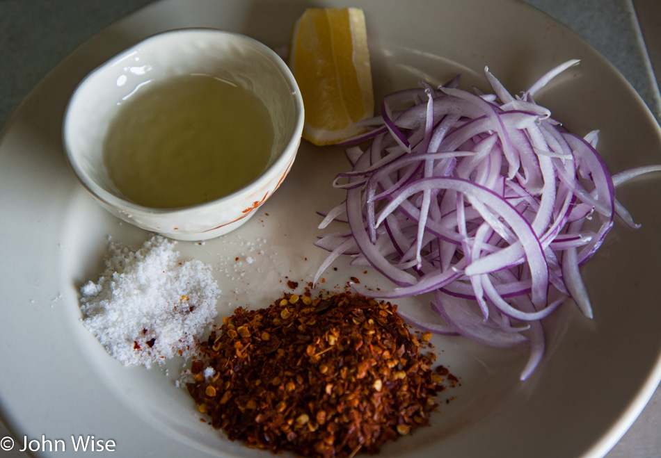 Onion Salad from Little Rangoon Restaurant in Scottsdale, Arizona