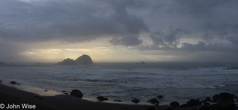 Near False Klamath, California looking out at the Pacific Ocean