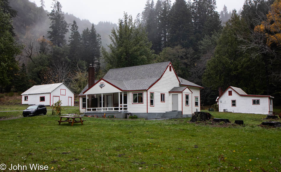 The Fish Inn next to the Pistol River on the Southern Coast of Oregon