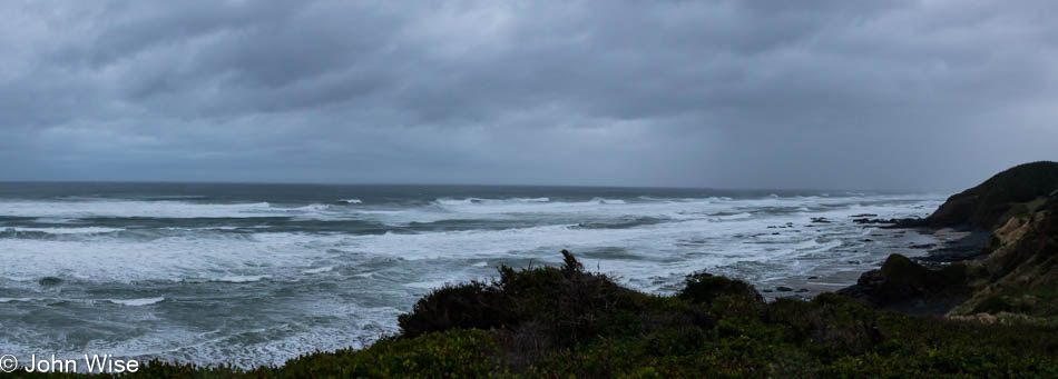 The view from Ocean Haven south of Yachats, Oregon