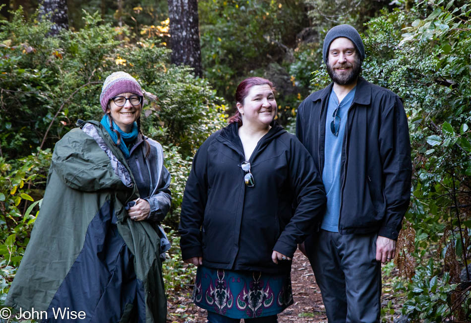 Caroline Wise with Amanda and Brandon Horton at Carl Washburne State Park on the Oregon Coast