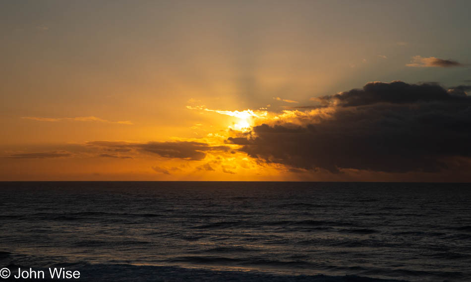 Sunset at Ocean Haven in Yachats, Oregon