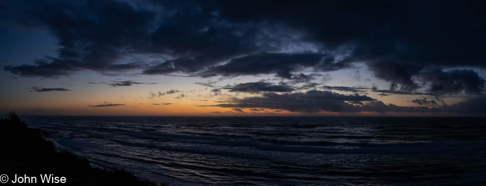 Sunset at Ocean Haven in Yachats, Oregon