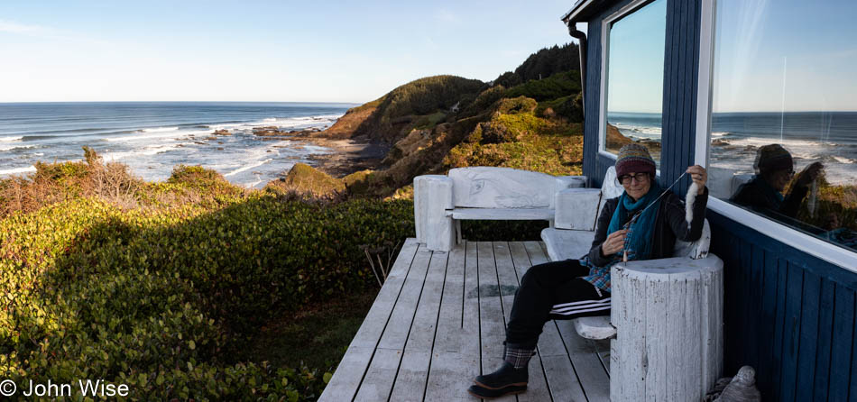 Caroline Wise at Shags Inn at Ocean Haven in Yachats, Oregon