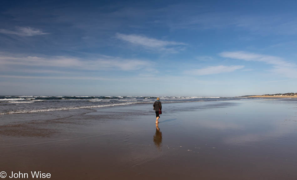 Caroline Wise at Governor Patterson Memorial State Recreation Site in Waldport, Oregon