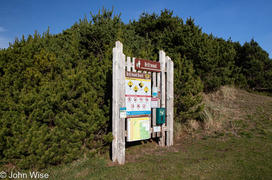 Driftwood Beach State Recreation Site in Seal Rock, Oregon