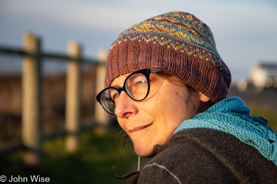 Caroline Wise at Boiler Bay State Scenic Viewpoint in Depoe Bay, Oregon