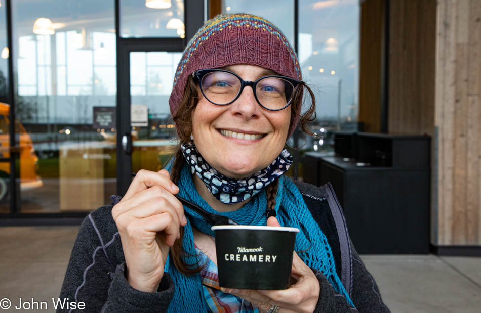 Caroline Wise at Tillamook Creamery in Tillamook, Oregon