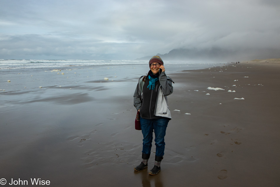 Caroline Wise at Beach in Manzanita, Oregon