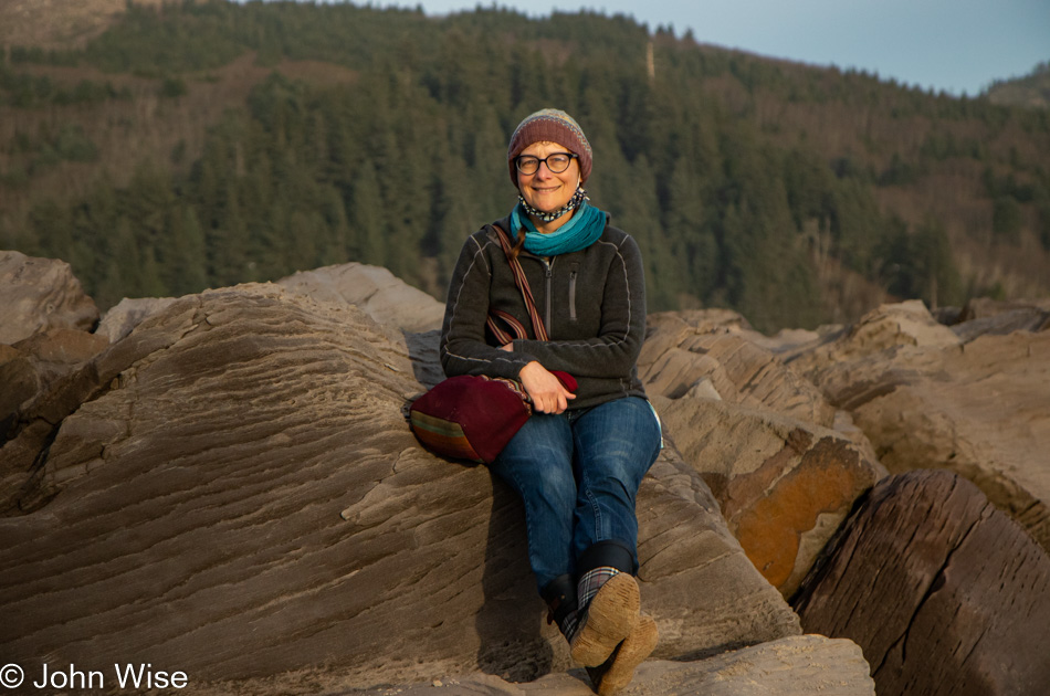 Caroline Wise at Bayocean Peninsula Park in Tillamook, Oregon