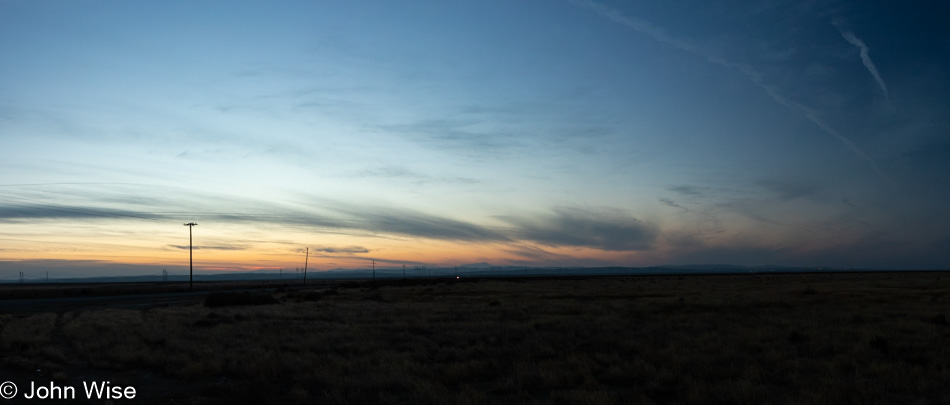 Sunset on Utica Ave in Kings County, California