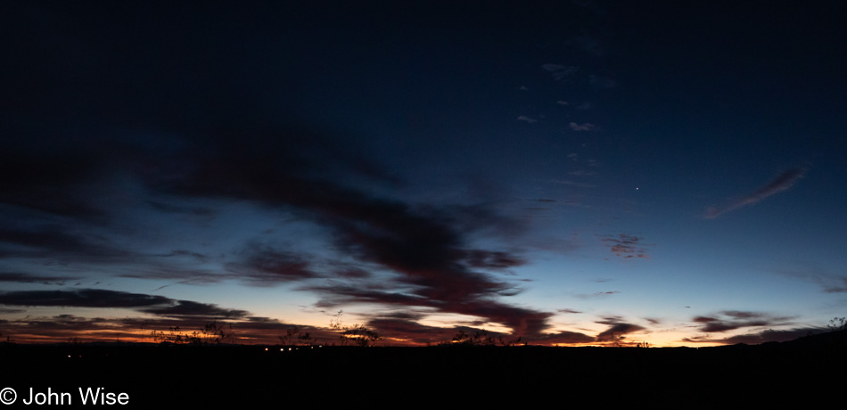 Sunrise on Highway 138 in California