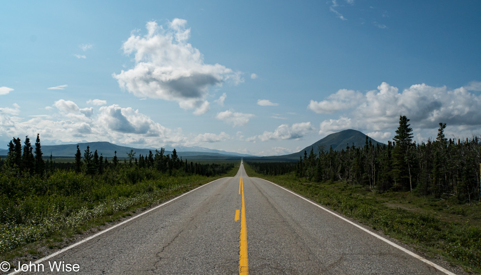 On the Alaska Highway in Alaska