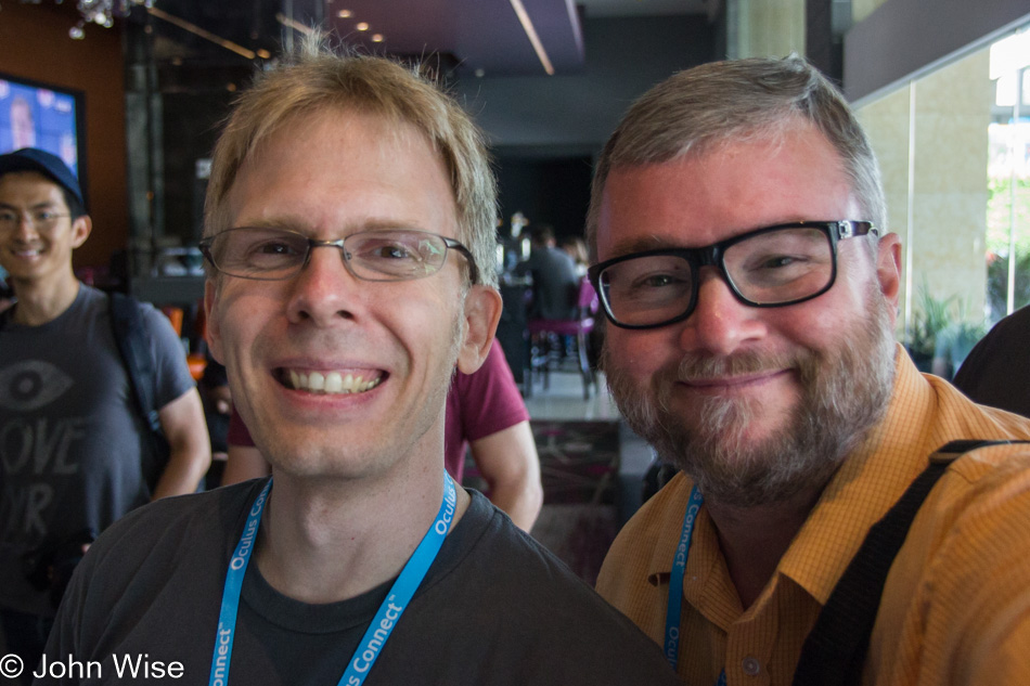 John Carmack and John Wise at Oculus Connect