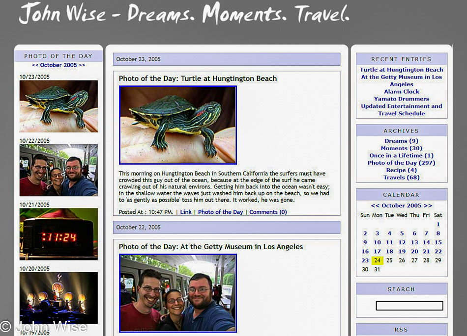 JohnWise blog 2005