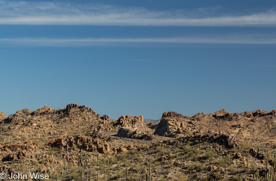 On State Route 87 near the turnoff to the Four Peaks Wilderness Area in Arizona