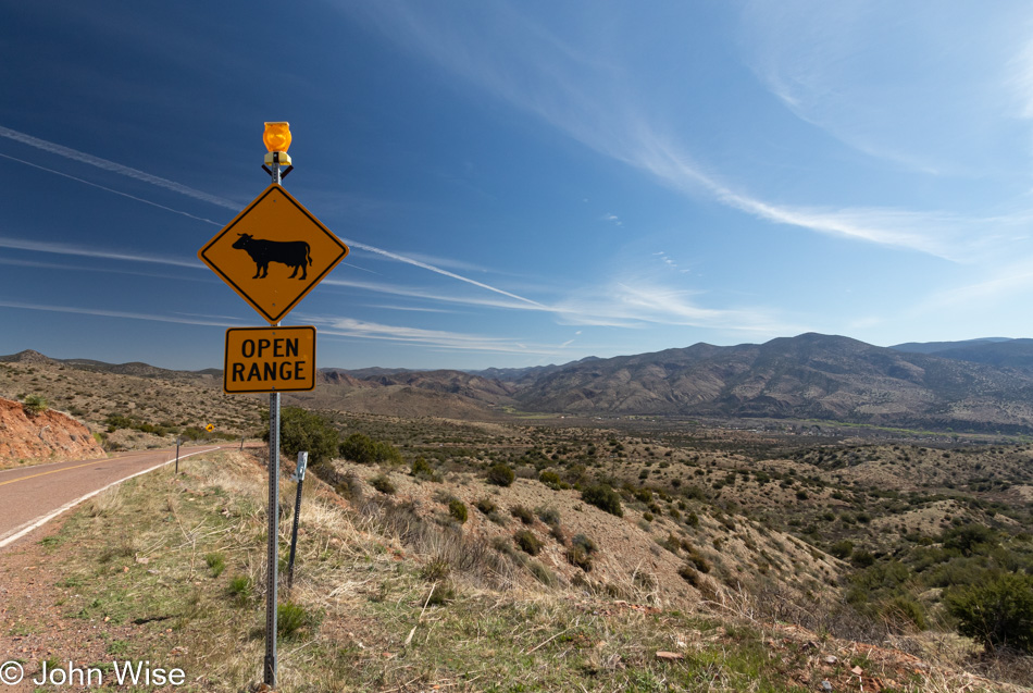 Looking out towards Gisela, Arizona