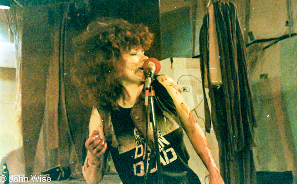 Johanna Went performing in Los Angeles circa 1982