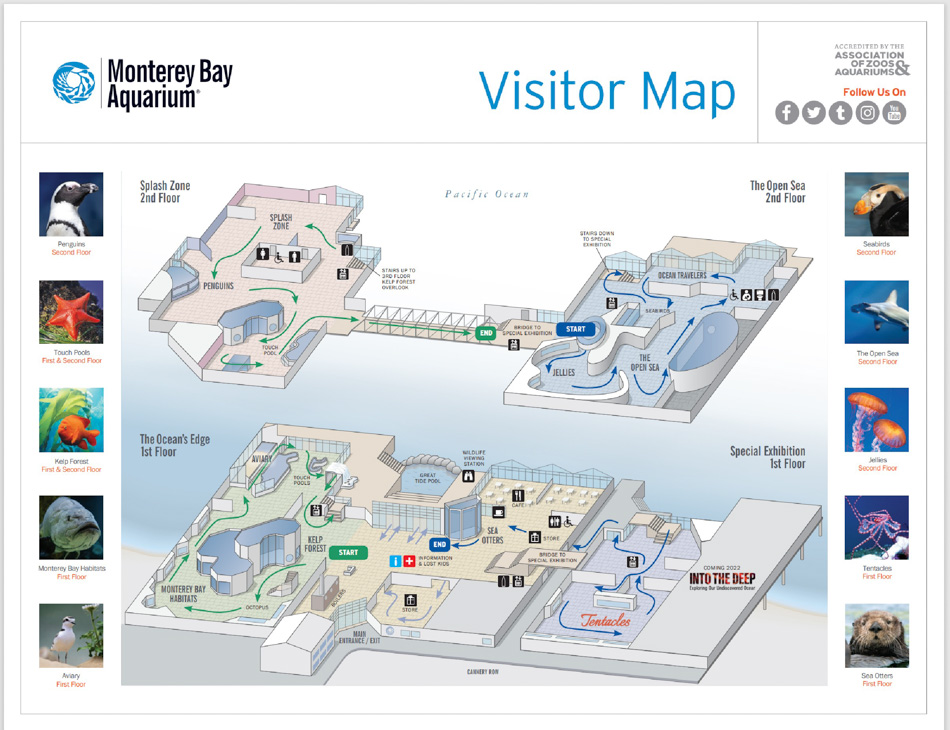 Monterey Bay Aquarium Map