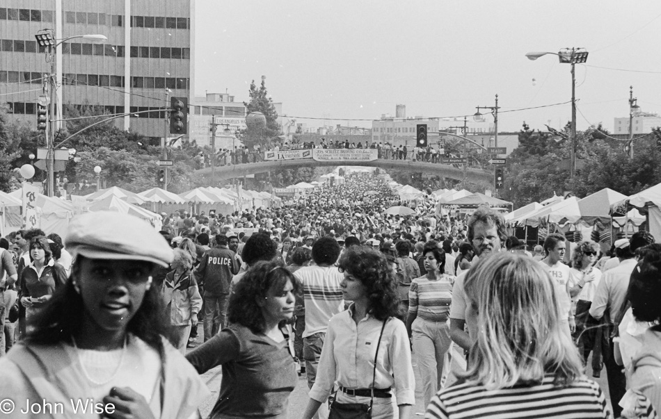 Los Angeles Street Scene 1983 in California