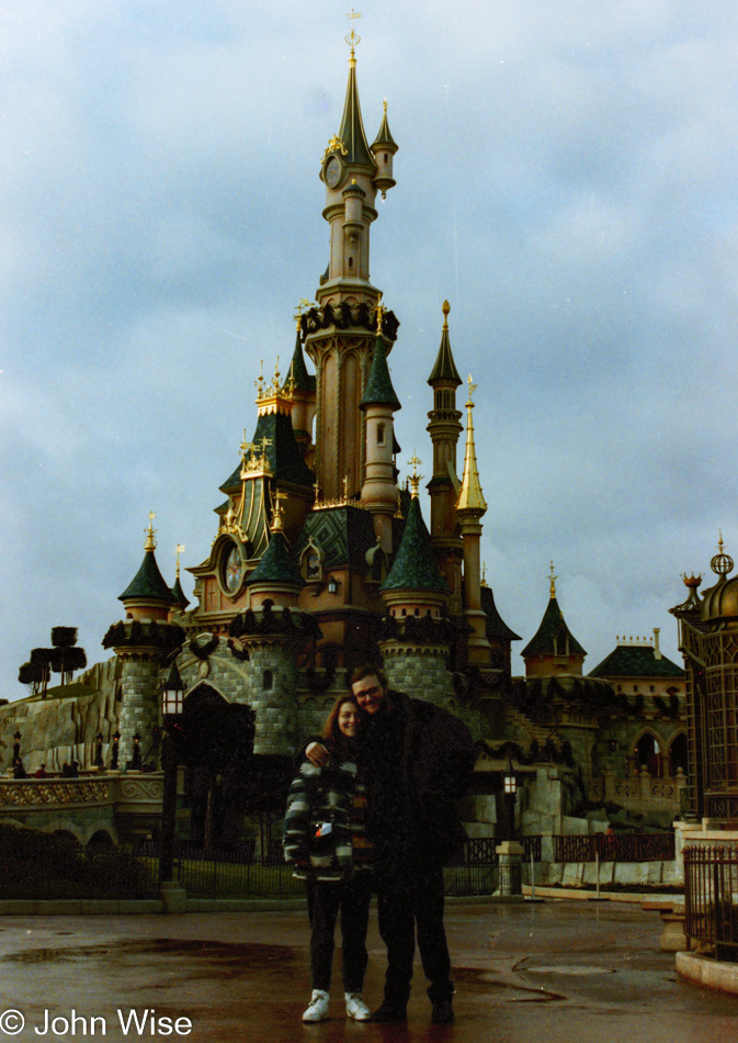 Caroline Engelhardt at Euro Disney in Paris, France