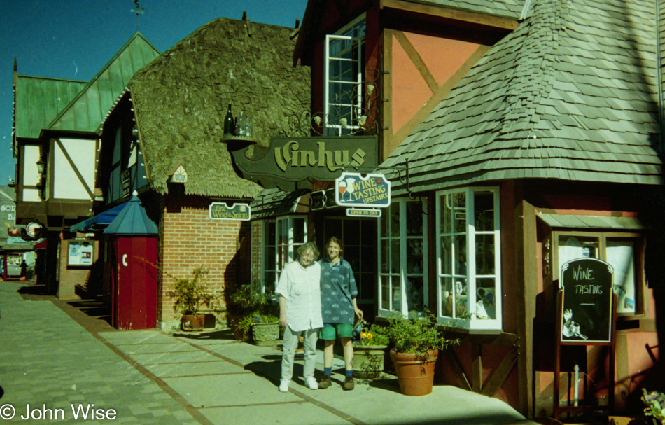 Jutta Engelhardt and Caroline Wise in Solvang, California